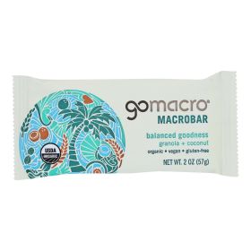 Gomacro Organic Macrobar (Option: Granola with Coconut, size: 2 Oz Bars - Case of 12)