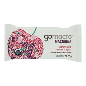 Gomacro Organic Macrobar (Option: Cherries and Berries, size: 2 Oz Bars - Case of 12)