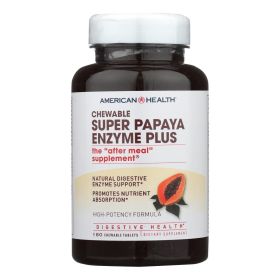 American Health - Super Papaya Enzyme Plus Chewable (size: 180 chewable tablets)