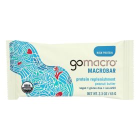 Gomacro Organic Macrobar (Option: Peanut Protein, size: 2.3 Oz Bars - Case of 12)