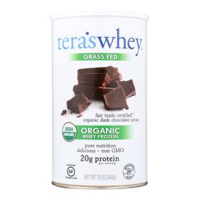 Teras Whey Protein Powder - Whey - Organic (Option: Fair Trade Certified Dark Chocolate Cocoa, size: 12 oz)