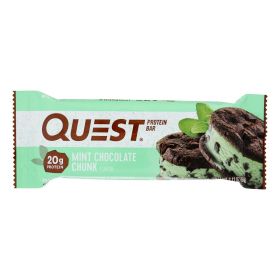 Quest Bar (Option: Mint Chocolate Chunk, size: 2.12 Oz - Case of 12)