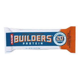 Clif Bar Builder Bar (Option: Chocolate Peanut Butter, size: Case of 12 - 2.4 Oz)