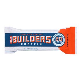 Clif Bar Builder Bar (Option: Chocolate, size: Case of 12 - 2.4 Oz)