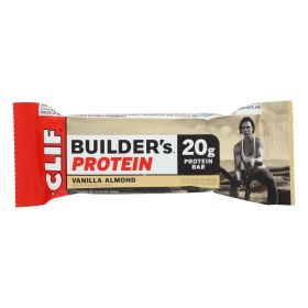 Clif Bar Builder Bar (Option: Vanilla Almond, size: Case of 12 - 2.4 Oz)